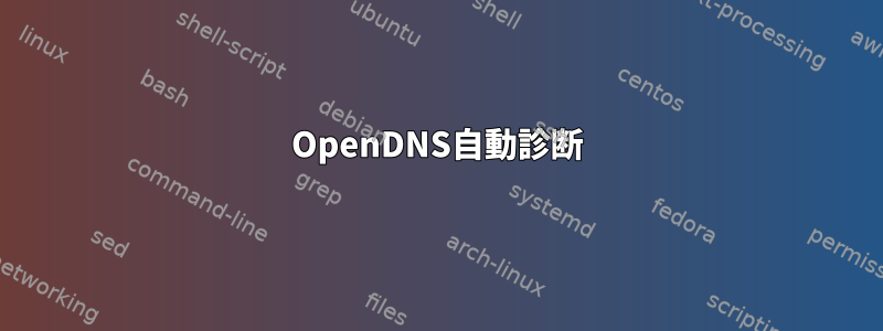 OpenDNS自動診断