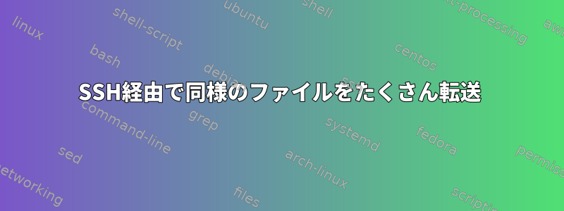 SSH経由で同様のファイルをたくさん転送