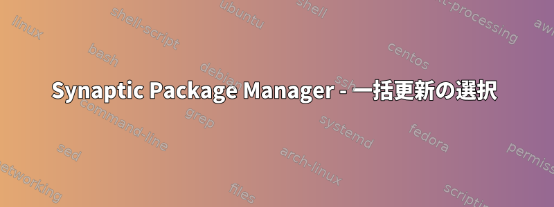 Synaptic Package Manager - 一括更新の選択