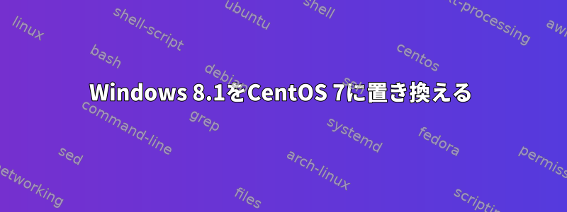 Windows 8.1をCentOS 7に置き換える