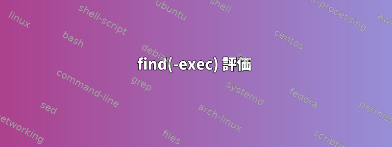 find(-exec) 評価