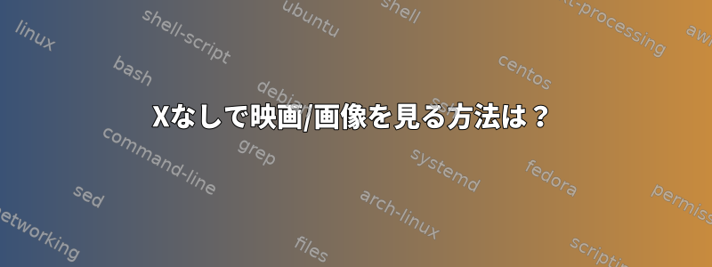 Xなしで映画/画像を見る方法は？