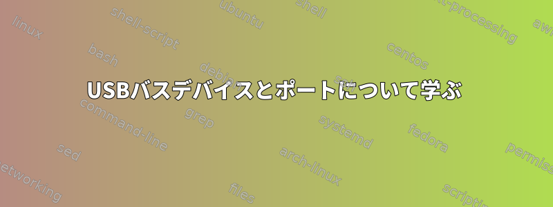 USBバスデバイスとポートについて学ぶ