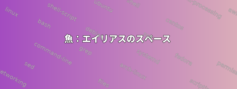 魚：エイリアスのスペース