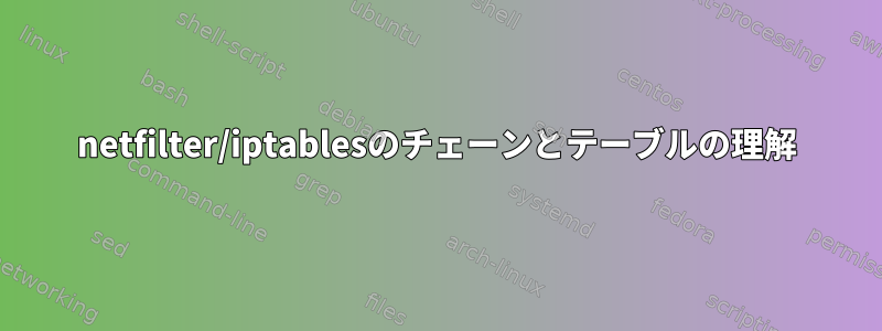 netfilter/iptablesのチェーンとテーブルの理解