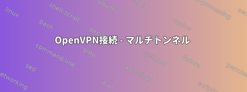 OpenVPN接続 - マルチトンネル