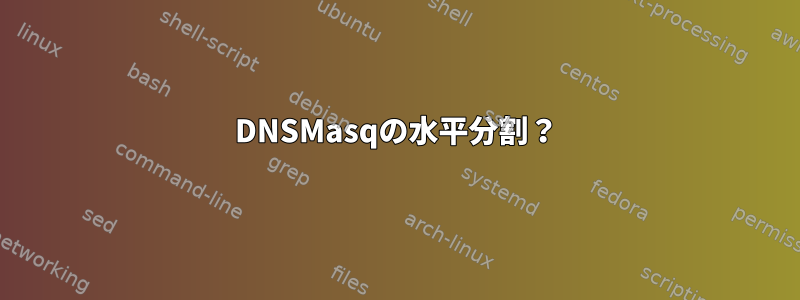 DNSMasqの水平分割？