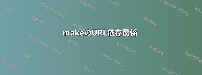 makeのURL依存関係