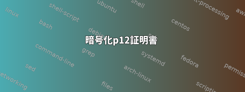 暗号化p12証明書