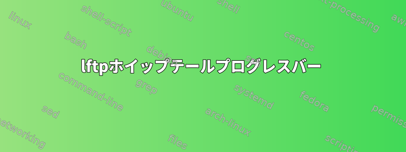 lftpホイップテールプログレスバー