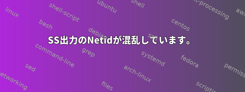 SS出力のNetidが混乱しています。