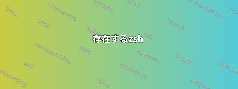 存在するzsh