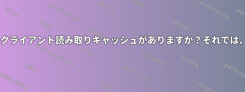 iSCSIブロックデバイスにはクライアント読み取りキャッシュがありますか？それでは、これを無効にする方法は？