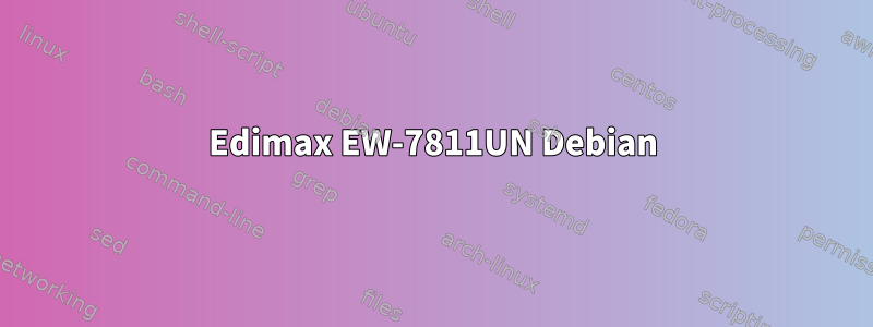 Edimax EW-7811UN Debian