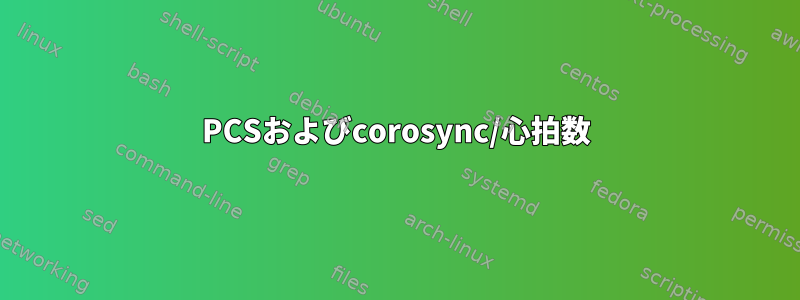 PCSおよびcorosync/心拍数