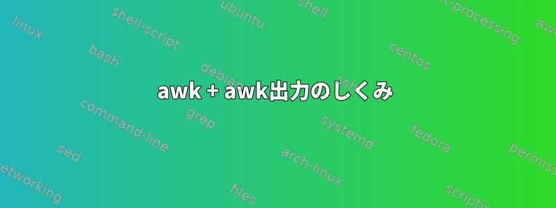 awk + ​​awk出力のしくみ