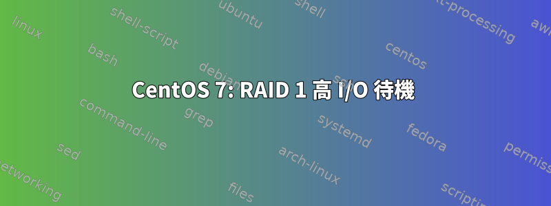 CentOS 7: RAID 1 高 I/O 待機