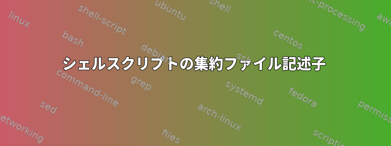 シェルスクリプトの集約ファイル記述子