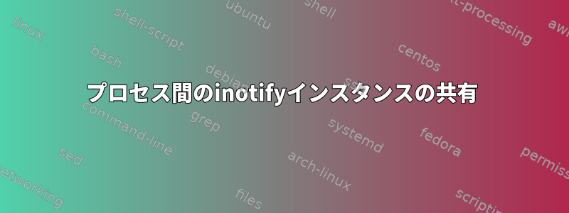 プロセス間のinotifyインスタンスの共有