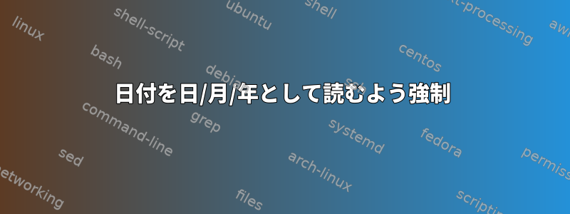 日付を日/月/年として読むよう強制