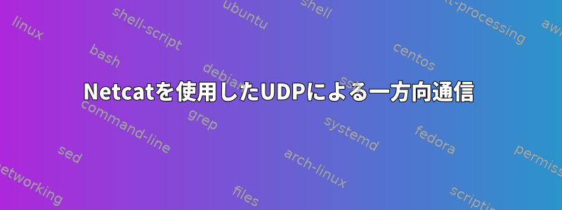 Netcatを使用したUDPによる一方向通信