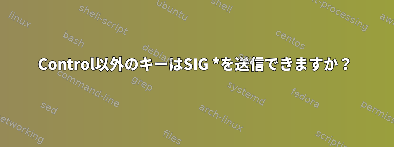 Control以外のキーはSIG *を送信できますか？