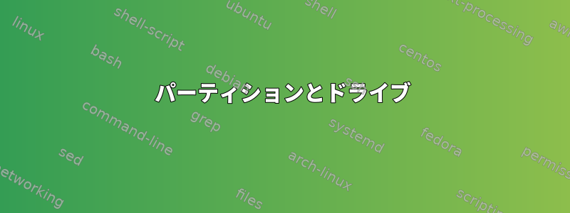 パーティションとドライブ