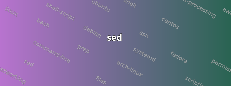 sed