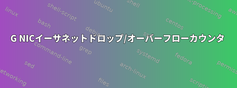 10G NICイーサネットドロップ/オーバーフローカウンタ