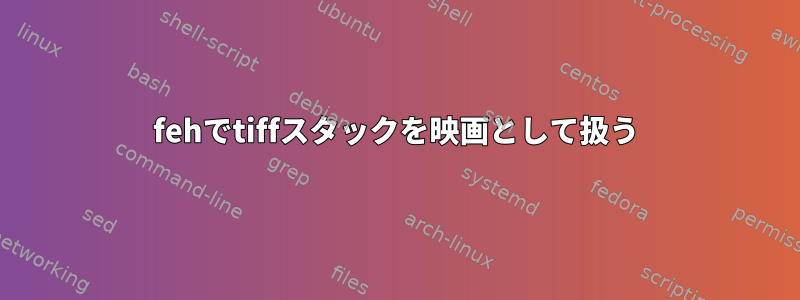 fehでtiffスタックを映画として扱う