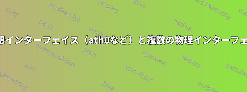 Atheros仮想インターフェイス（ath0など）と複数の物理インターフェイスの違い