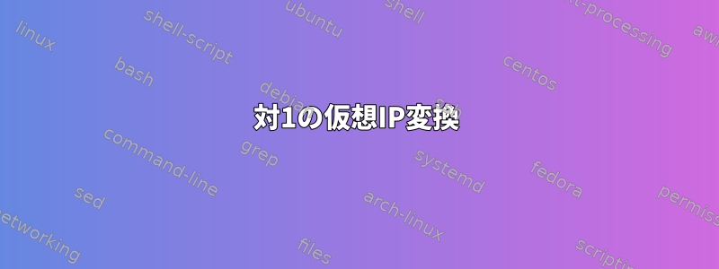 1対1の仮想IP変換