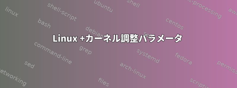 Linux +カーネル調整パラメータ