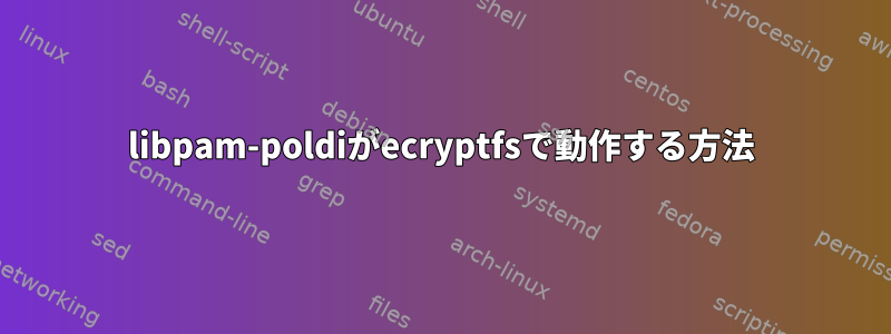 libpam-poldiがecryptfsで動作する方法