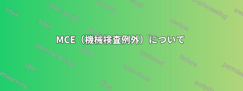 MCE（機械検査例外）について