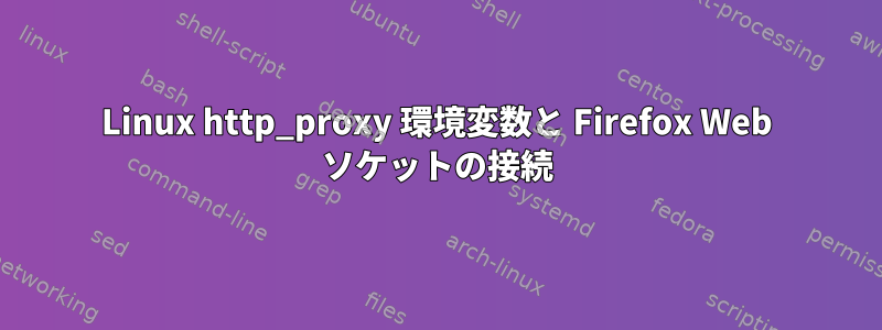 Linux http_proxy 環境変数と Firefox Web ソケットの接続